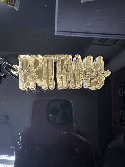 GOLD MIRROR KEYCHAINS