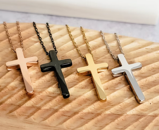 VERTICAL CROSS NECKLACE