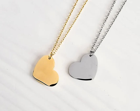 ANGLED HEART NECKLACE