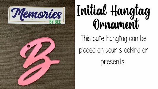 Initial Hangtag Ornament